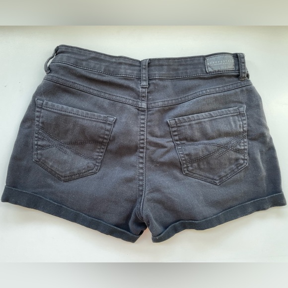 Aeropostale black high waisted denim shorts. - Picture 1 of 3